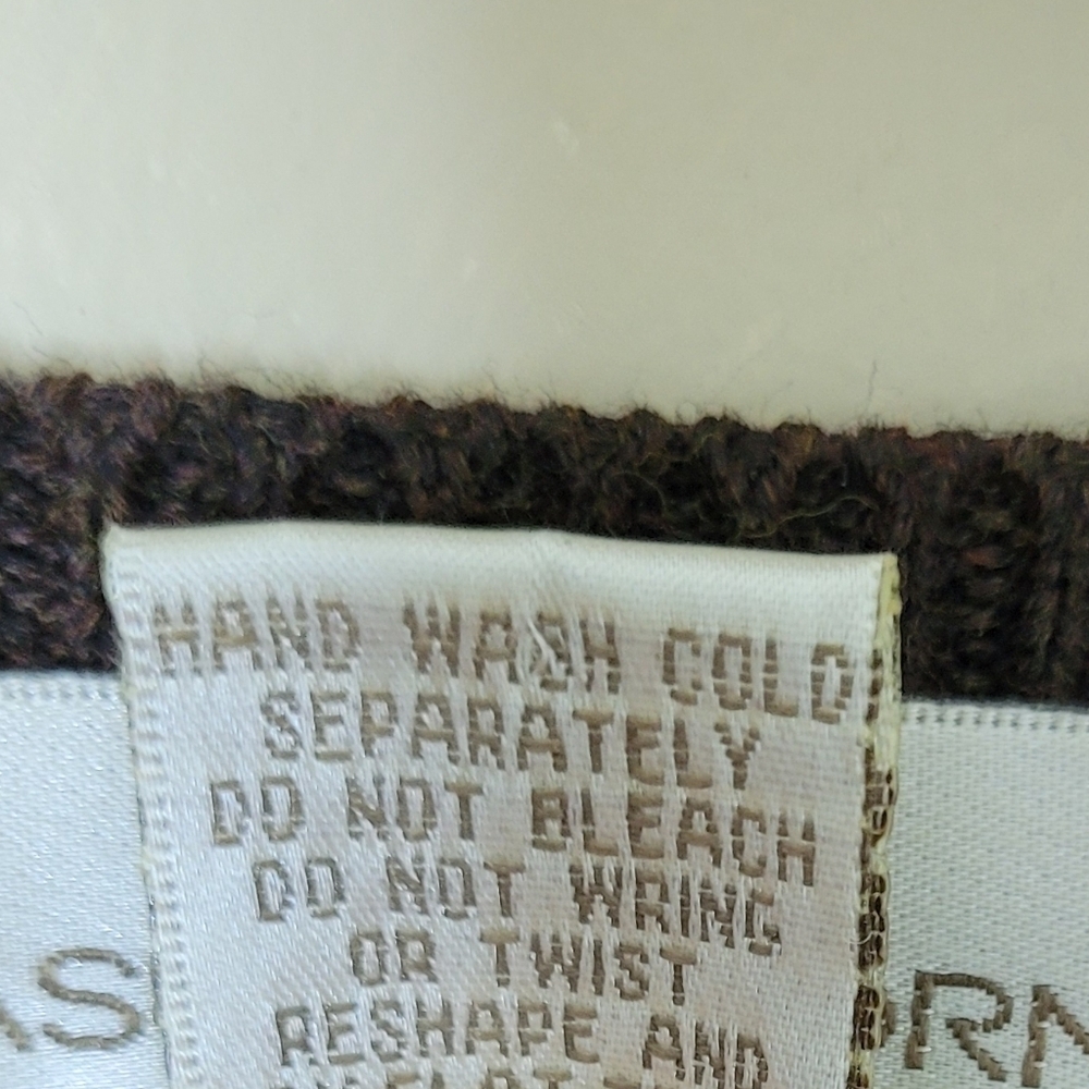 Casual Corner Vintage 90s Brown Cardigan Sweater Size Large - Picture 8 of 9
